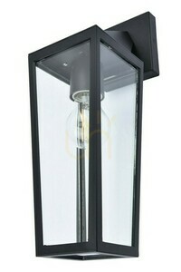 Vägglampa utomhus Lutec PINE svart aluminium glas 5296602012 small 0
