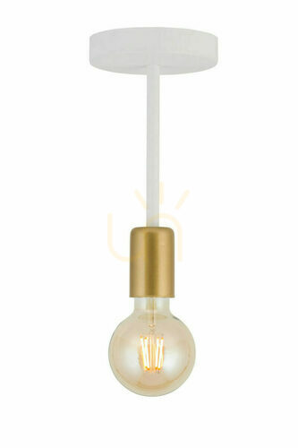Kontrollera Plafond Sigma Gino 1 vit/guld E27 60W SKU 32377