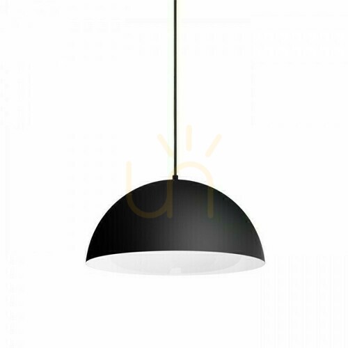 Kontrollera Monroe 40 Pendellampa Matt Svart/Vit 230 V E27 42 W.