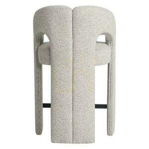 JOEL Stoppad pall Grå-Beige small 4