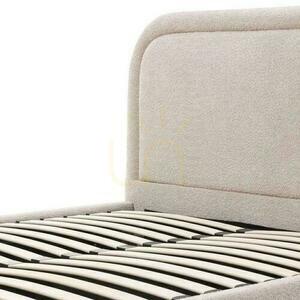 Möblerad säng 140x200 cm LORENZ Beige med förvaringsfack small 6