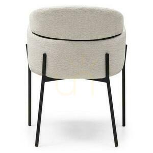 Set om 2 MAREO Ecru-stolar med svarta ben small 5