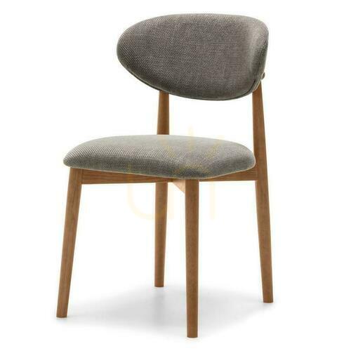 Kontrollera Set om 2 stoppade stolar MIA Dark Gray/Dark Walnut