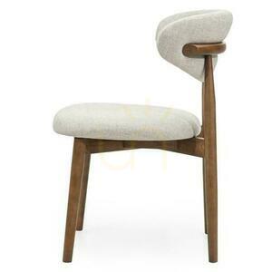 Set om 2 stolar MIRALI Beige med bruna ben small 4