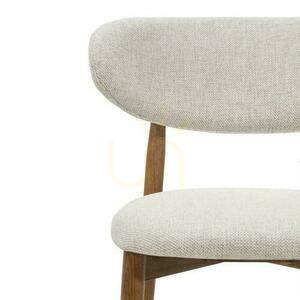 Set om 2 stolar MIRALI Beige med bruna ben small 5