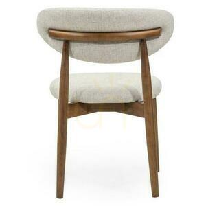 Set om 2 stolar MIRALI Beige med bruna ben small 6
