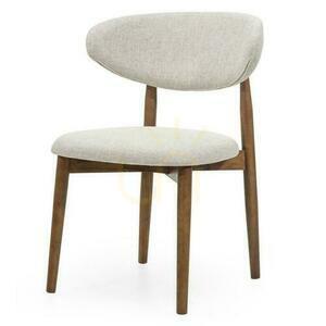 Set om 2 stolar MIRALI Beige med bruna ben small 0