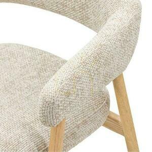Set om 2 MUE stoppade stolar Beige med ekben small 3
