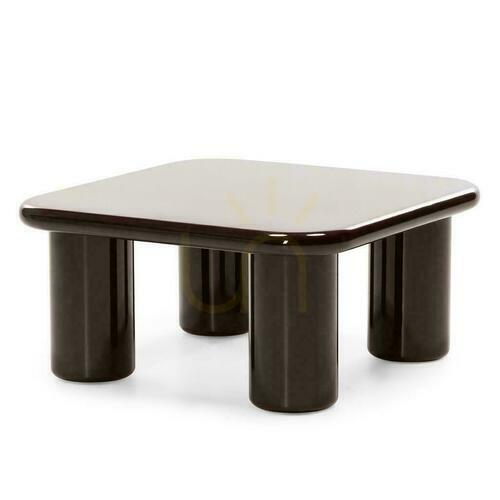 Kontrollera Soffbord 70 cm MURIEN Choklad med glans