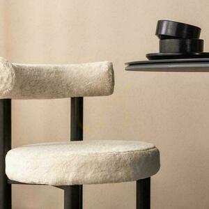 Set om 2 PERER Ecru-stolar med svarta ben small 2