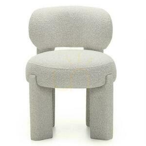Set om 2 stoppade stolar SAMMA Grå-Beige, Boucle small 1