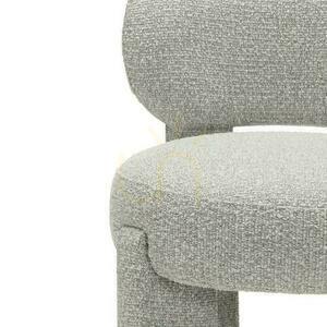Set om 2 stoppade stolar SAMMA Grå, Boucle small 2