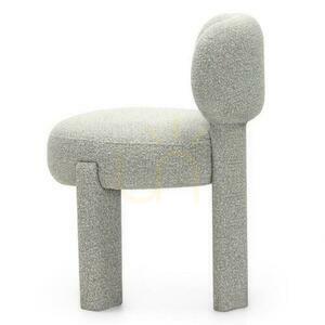 Set om 2 stoppade stolar SAMMA Grå, Boucle small 3