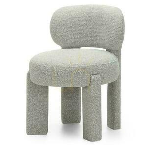 Set om 2 stoppade stolar SAMMA Grå, Boucle small 4