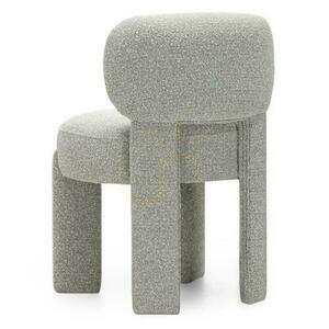 Set om 2 stoppade stolar SAMMA Grå, Boucle small 5