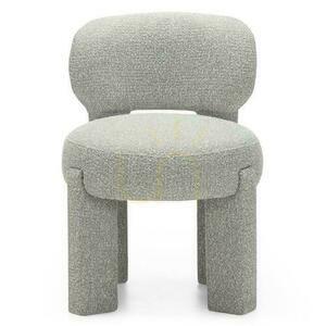 Set om 2 stoppade stolar SAMMA Grå, Boucle small 0