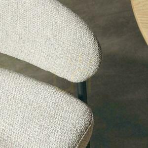 UMBRIA stoppad stol beige med grå ben small 4