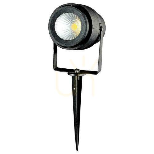 Kontrollera V-TAC VT-857-B svart LED-trädgårdsspot med markspett 12 W 3000 K 880 lm