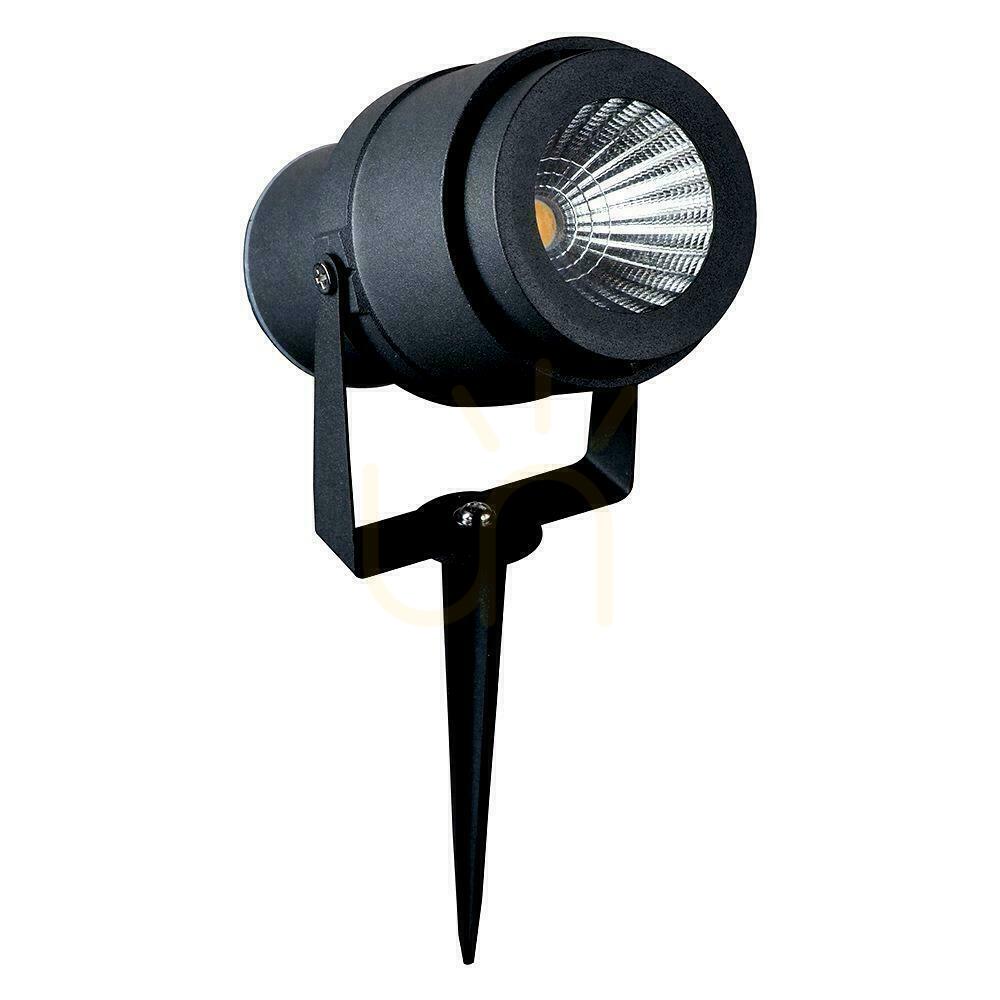 Kontrollera V-TAC 12W svart VT-857-B 3000K 880lm LED-driven markarmatur för trädgård V-TAC 12W svart VT-857-B 3000K 880lm LED-driven markarmatur för trädgård