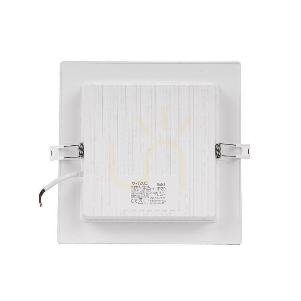 Förhandsvisning V-TAC infälld LED-panel premium downlight 18W kvadrat 220x220 VT-61018 6500K 1980lm V-TAC infälld LED-panel premium downlight 18W kvadrat 220x220 VT-61018 6500K 1980lm