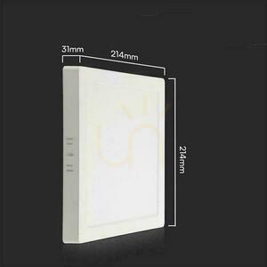 V-TAC 18W LED SAMSUNG CHIP ytpanel fyrkantig 214x214mm VT-60018SQ-S 3000K 1850lm 5 års garanti 1 V-TAC 18W LED SAMSUNG CHIP ytpanel fyrkantig 214x214mm VT-60018SQ-S 3000K 1850lm 5 års garanti small 1