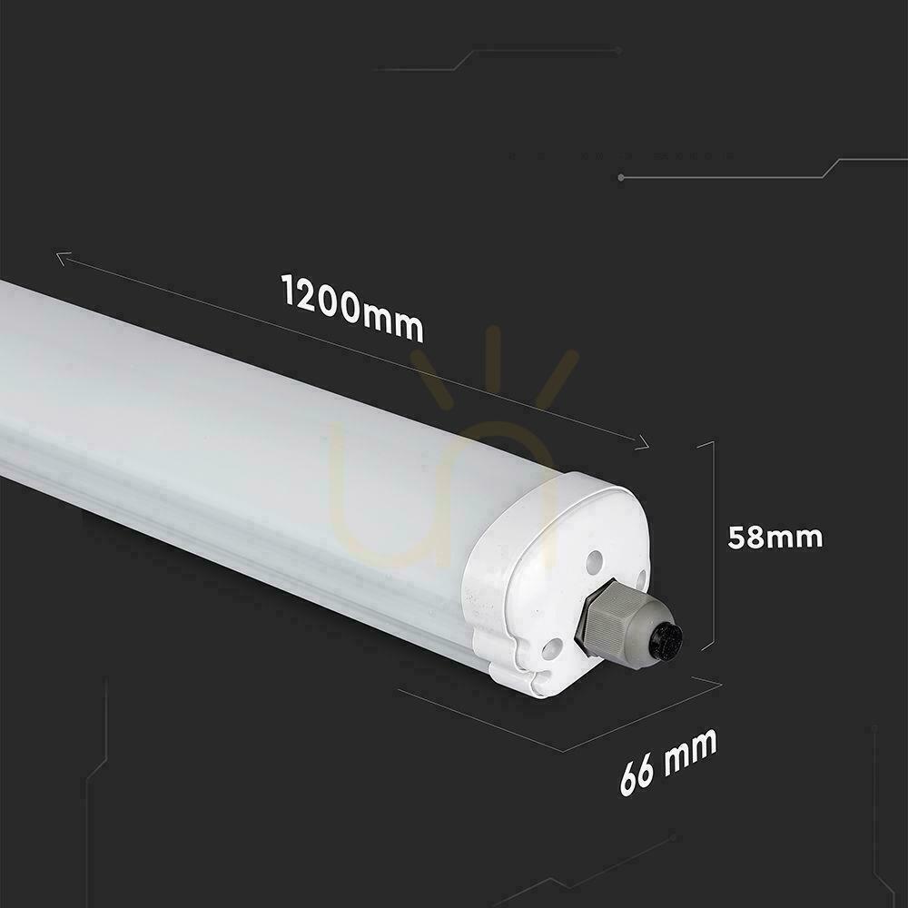 Kontrollera V-TAC CREE CHIP G-series 120cm 36W 135Lm/W VT-1249 6500K 4820lm hermetisk LED-armatur 6 års garanti V-TAC CREE CHIP G-series 120cm 36W 135Lm/W VT-1249 6500K 4820lm hermetisk LED-armatur 6 års garanti