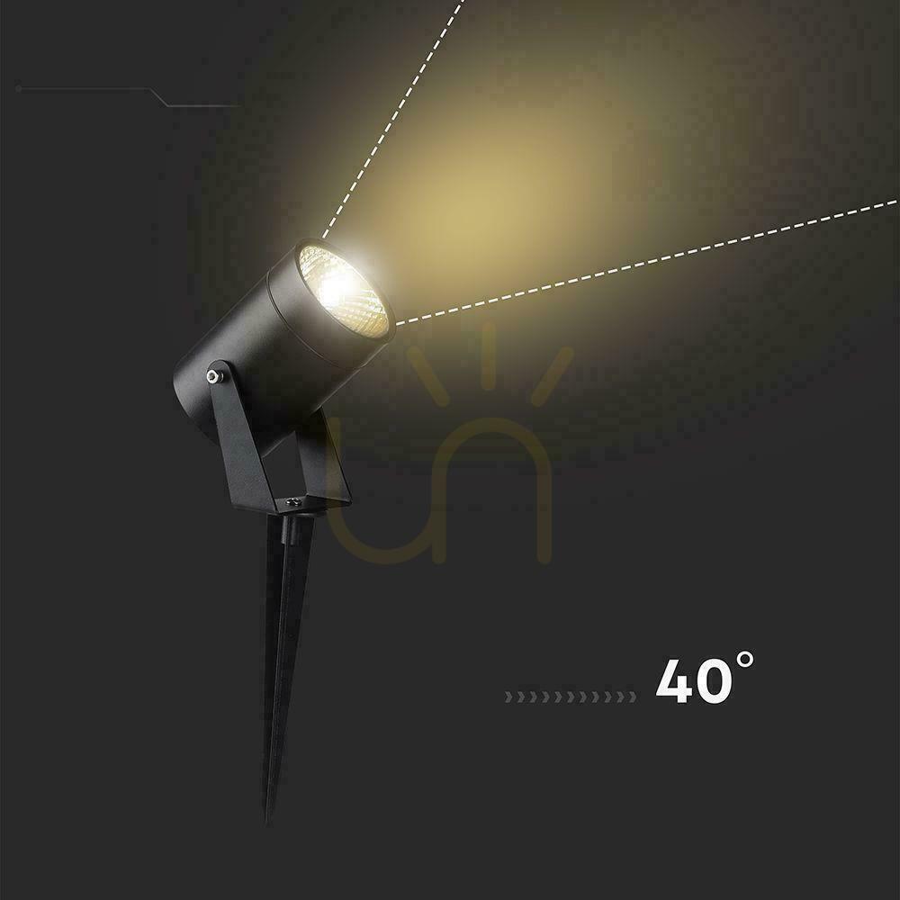 Utsikt LED V-TAC 10W IP65 VT-80070 4000K 880lm driven markarmatur för trädgård 2 års garanti LED V-TAC 10W IP65 VT-80070 4000K 880lm driven markarmatur för trädgård 2 års garanti