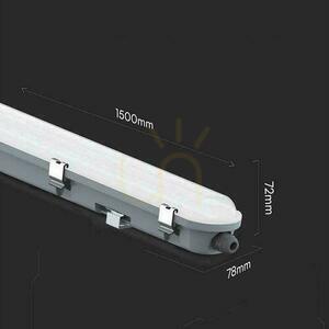 V-TAC LED hermetisk armatur mikrovågsugn rörelsesensor 48W 150cm 120Lm/W VT-150149S 4000K 5760lm small 2
