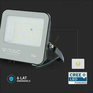 V-TAC CREE CHIP 50W LED-projektor 135lm/W svart hölje grått glas IP65 VT-4455 3000K 6750lm 6 års garanti small 1
