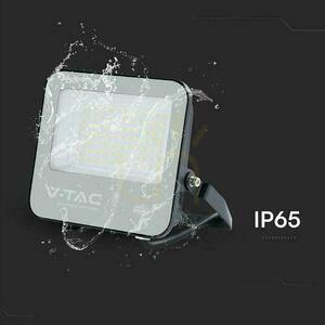 V-TAC CREE CHIP 50W LED-projektor 135lm/W svart hölje grått glas IP65 VT-4455 3000K 6750lm 6 års garanti small 2