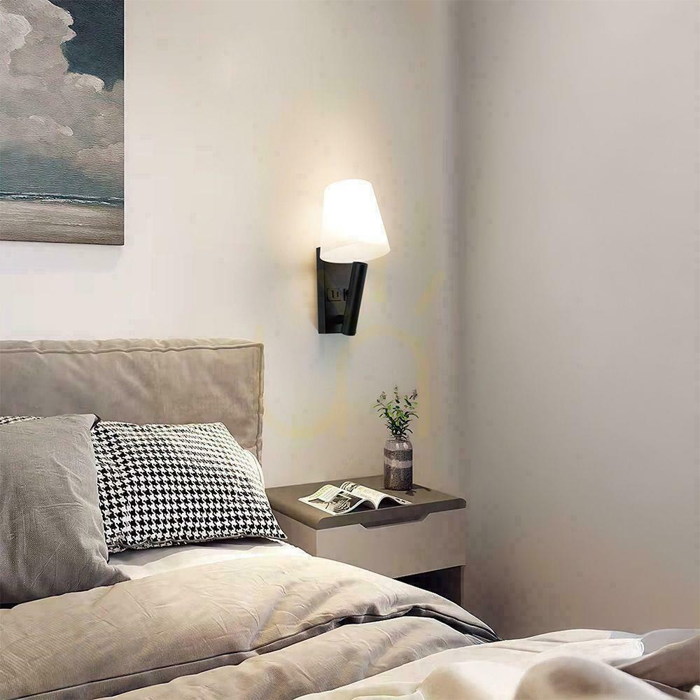 Förhandsvisning LED-armatur V-TAC 2W COB CREE vägglampa svart hotell säng USB+USB C diffusor VT-88062-B 3000K 60lm LED-armatur V-TAC 2W COB CREE vägglampa svart hotell säng USB+USB C diffusor VT-88062-B 3000K 60lm