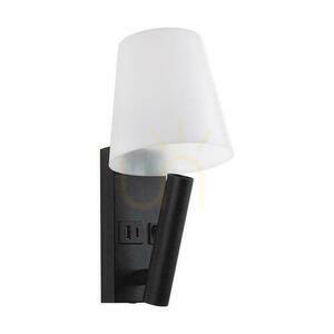 LED-armatur V-TAC 2W COB CREE vägglampa svart hotell säng USB+USB C diffusor VT-88062-B 3000K 60lm 0 LED-armatur V-TAC 2W COB CREE vägglampa svart hotell säng USB+USB C diffusor VT-88062-B 3000K 60lm small 0