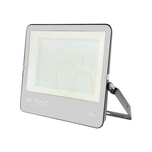 Kontrollera LED-projektor V-TAC 300W 115lm/W svart hölje kabel 1m IP65 VT-44003 6500K 34440lm 6 års garanti