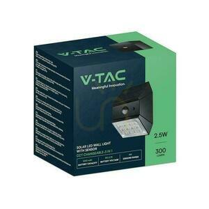 V-TAC 2,5W CCT solcellslampa för väggar med rörelsesensor svart VT-11025CCT-B 3000K-4000K-6000K 300lm small 4