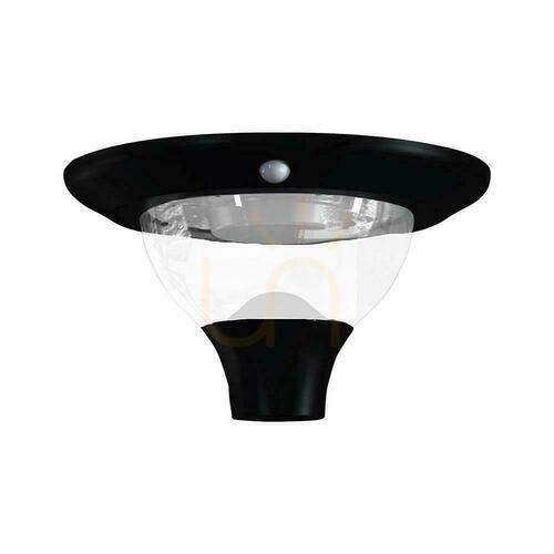Kontrollera V-TAC solcellsdriven trädgårdsarmatur 15W rörelsesensor timer fjärrkontroll CCT IP65 VT-12014CCT 3000K-4000K-6000K 2200lm