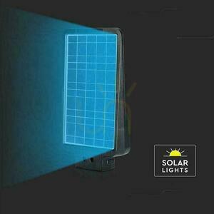 Solcellsarmatur för gatubelysning V-TAC 20W LED svart IP65 150Lm/W VT-ST20CCT 3000K-4000K-6000K 3000lm small 3