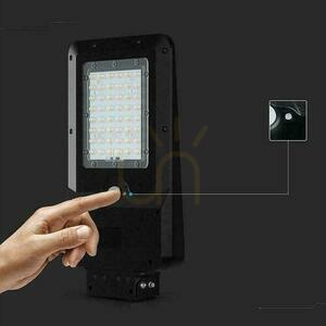Solcellsarmatur för gatubelysning V-TAC 20W LED svart IP65 150Lm/W VT-ST20CCT 3000K-4000K-6000K 3000lm small 7