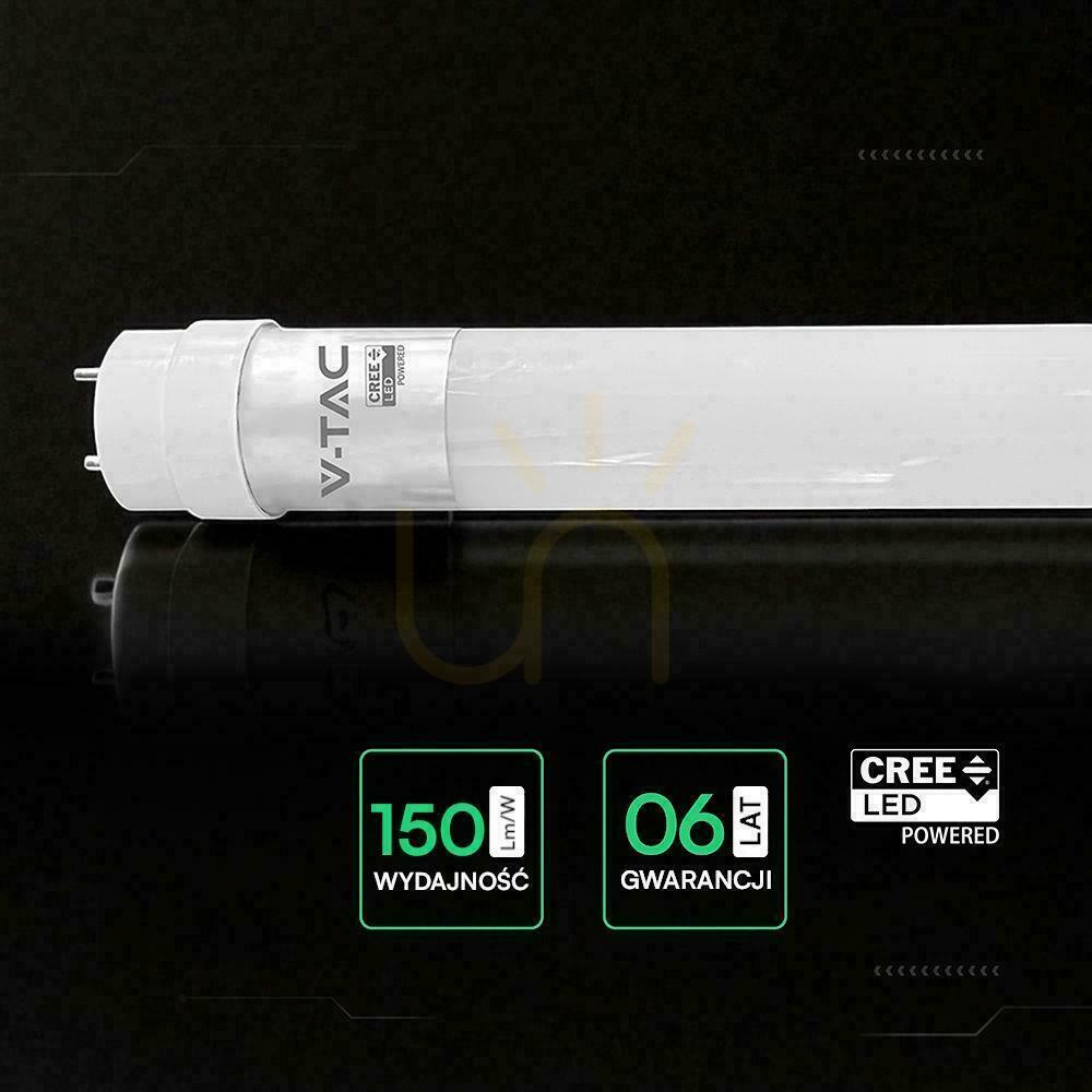 Visa LED T8 V-TAC CREE CHIP lysrör 60cm 7W G13 150Lm/W nano plast VT-007 6500K 1050lm 6 års garanti LED T8 V-TAC CREE CHIP lysrör 60cm 7W G13 150Lm/W nano plast VT-007 6500K 1050lm 6 års garanti