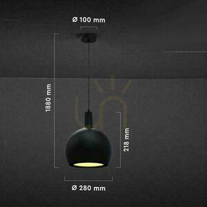 V-TAC E27 280x218mm svart VT-89020 pendelarmatur 3 års garanti small 2