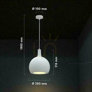 V-TAC E27 280x218mm pendelarmatur vit VT-89020 small 2