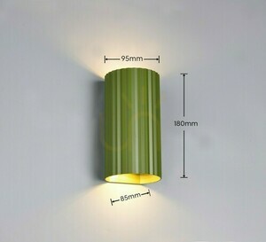 Trio SOKA 267700215 grön vägglampa, 2 × GU10 small 6