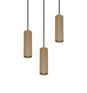 Trio SOKA 367730365 pendellampa, kaffebrun, 3×GU10, Ø28 cm small 4
