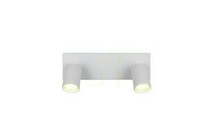 Trio SOKA 867700231 takspotlight, matt vit, 2×GU10 small 1