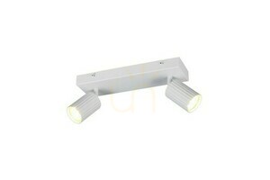 Trio SOKA 867700231 takspotlight, matt vit, 2×GU10 small 0