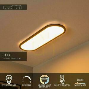 Plafond Lucide ELLY svart LED 60 cm fjärrkontroll 07121/24/30 small 2