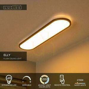 Plafond Lucide ELLY svart LED dimbar 80 cm 3000 lm 07121/36/30 small 2