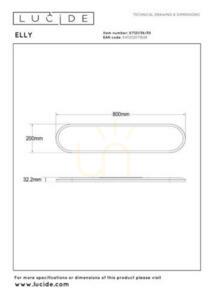 Plafond Lucide ELLY svart LED dimbar 80 cm 3000 lm 07121/36/30 small 9