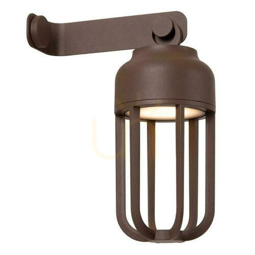 Kontrollera Lucide WELLS utomhus vägglampa LED brun IP54 33809/05/97