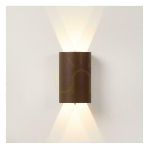 Kontrollera Vägglampa utomhus Lucide YORK rostbrun LED 4x1,2W 2700K IP54 33811/04/97