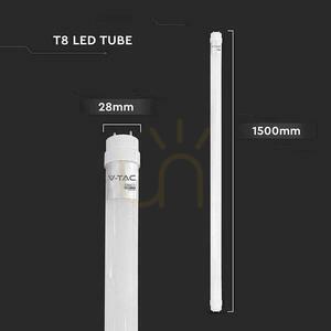 LED T8 V-TAC CREE CHIP lysrör 150cm 20W G13 nano plast 100Lm/W VT-151 6500K 2100lm 6 års garanti small 3